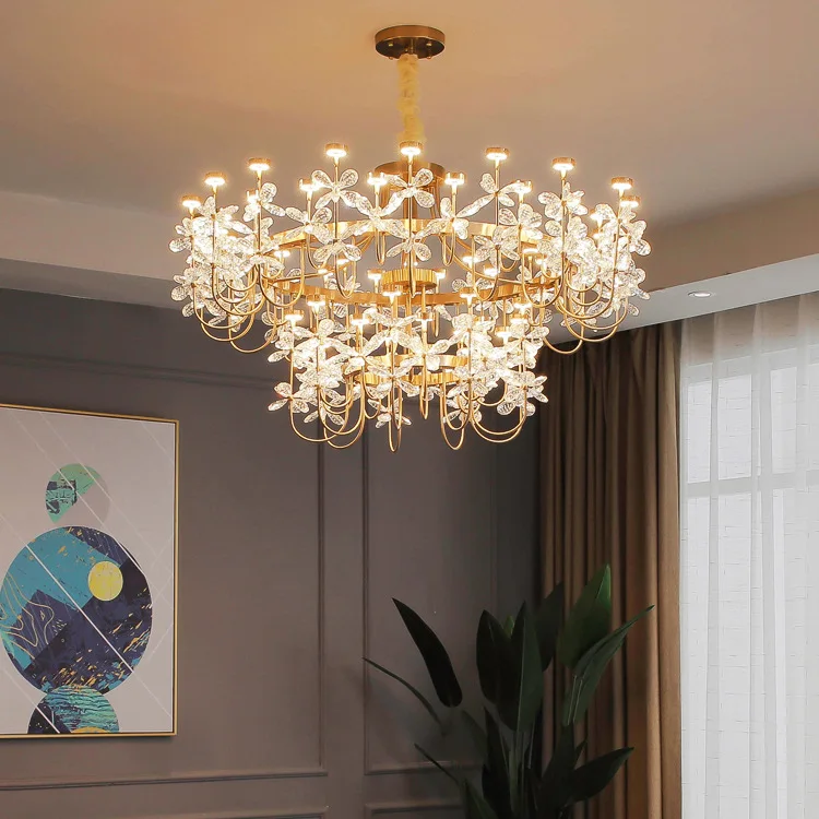 Modern home ring spark stainless steel chandeliers LED shop ambience decor silver lights free combination.