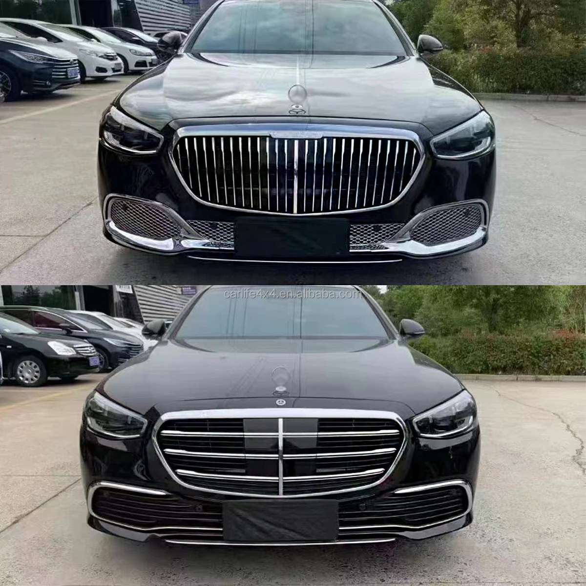 W223 Maybach Style Body Kit Include Front And Rear Bumpers For Mercedes