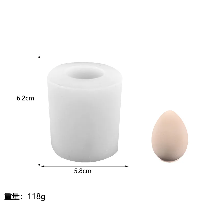 USSE Customized Easter 3d egg candle silicone molds, Hot Sale Festive Silicone Easter Egg Candle Mold For Candle Making