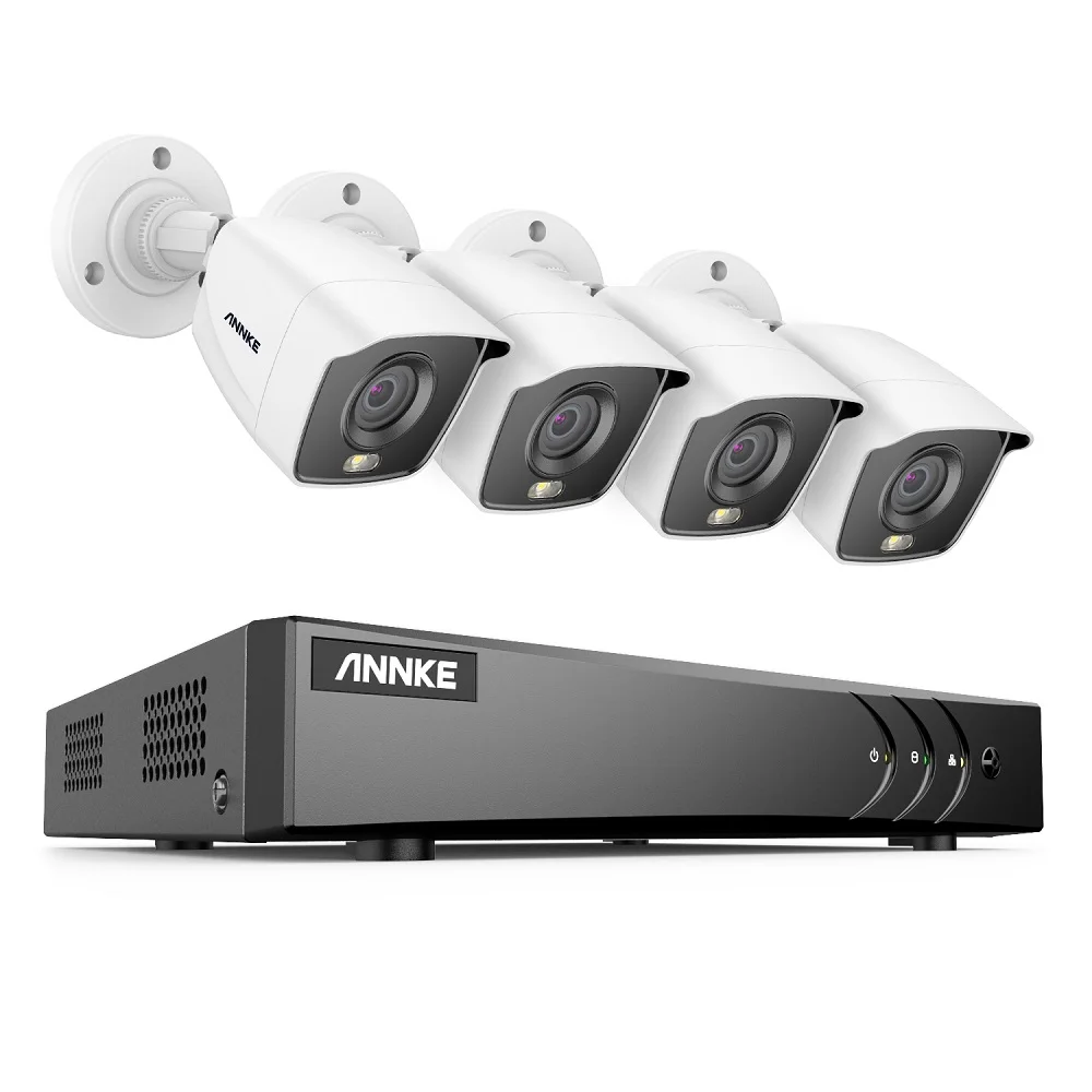 ANNKE ANNKE 1080P CCTV Camera System 8+2CH 5-IN-1 5MP Lite DVR Motion Detection IP66 