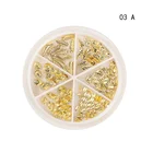 Art Rivet Metal Nail Art Wholesale Cheap Nail Art Metal Round Rivet Jewelry 3D Nail Alloy Decoration