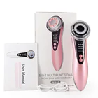 In 1 Beauty 4 In 1 Led Light Skin Rejuvenation Hot Cold Facial Beauty Massage Instrument