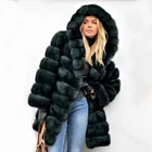 Coat Women Hooded Women Fur Coat 2021 Ladies Warm Faux Fur Short Jackets Winter New Arrivals Fashion Coat Women