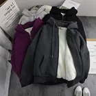 Hoodie Hoodies Hoodies LAITE H2030 Winter Custom 100% Cotton Thick Zip Up Fleece Hoodie Unisex Hoodies Men's Hoodies