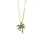 Silver Necklace Silvernecklaces OEM Coconut Tree Simple 925 Sterling Silver Jewelry Palm Tree Fashion Necklace