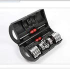 Gym Gym Dumbbell Cast Iron Weight Lifting Chrome Body Building Fitness Electroplating Adjustable Gym Dumbbell Set