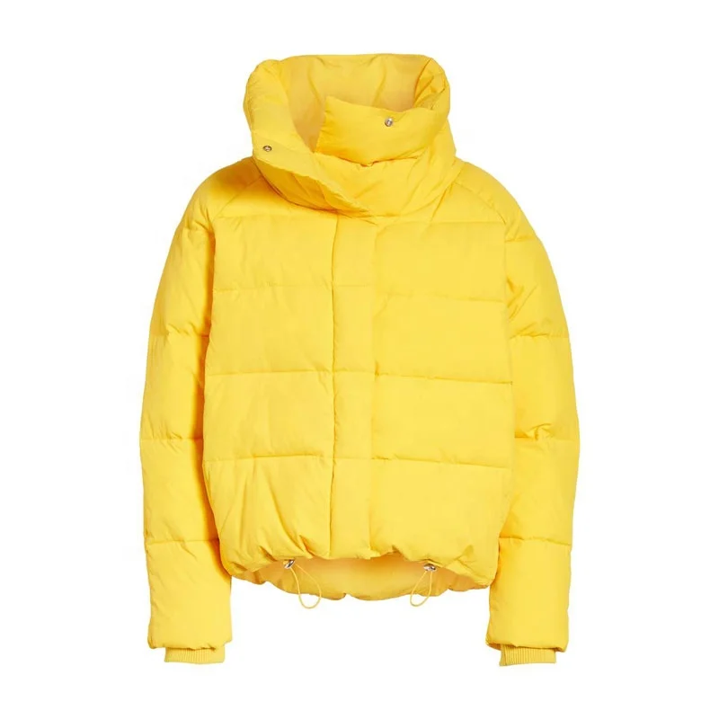 yellow mens puffer jacket