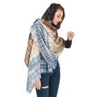 Muslim Other Scarves Three-color Tie-dye Printing Soft Scarf Muslim Scarf Women Hijab
