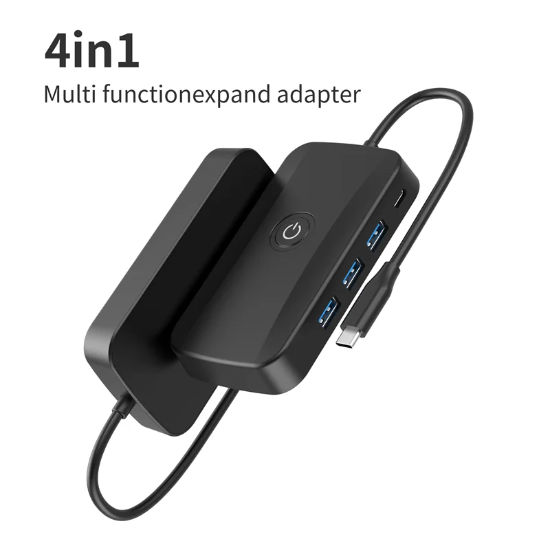 4 in 1 Multi Function Expand Adapter USB 3.0 Screen Display 4K 30HZ PD 100W Type C USB HUB Wireless Display Adapter