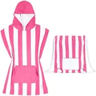 Kids Towel Kids Beach Poncho Comfortable Kids Cartoon Printed Quick Drying Microfiber Hooded Poncho Beach Towel