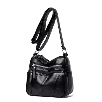 Quality Bag Women Shopping Bag Luxury Brand Shoulder Bag Canvas Leather Full Handbags