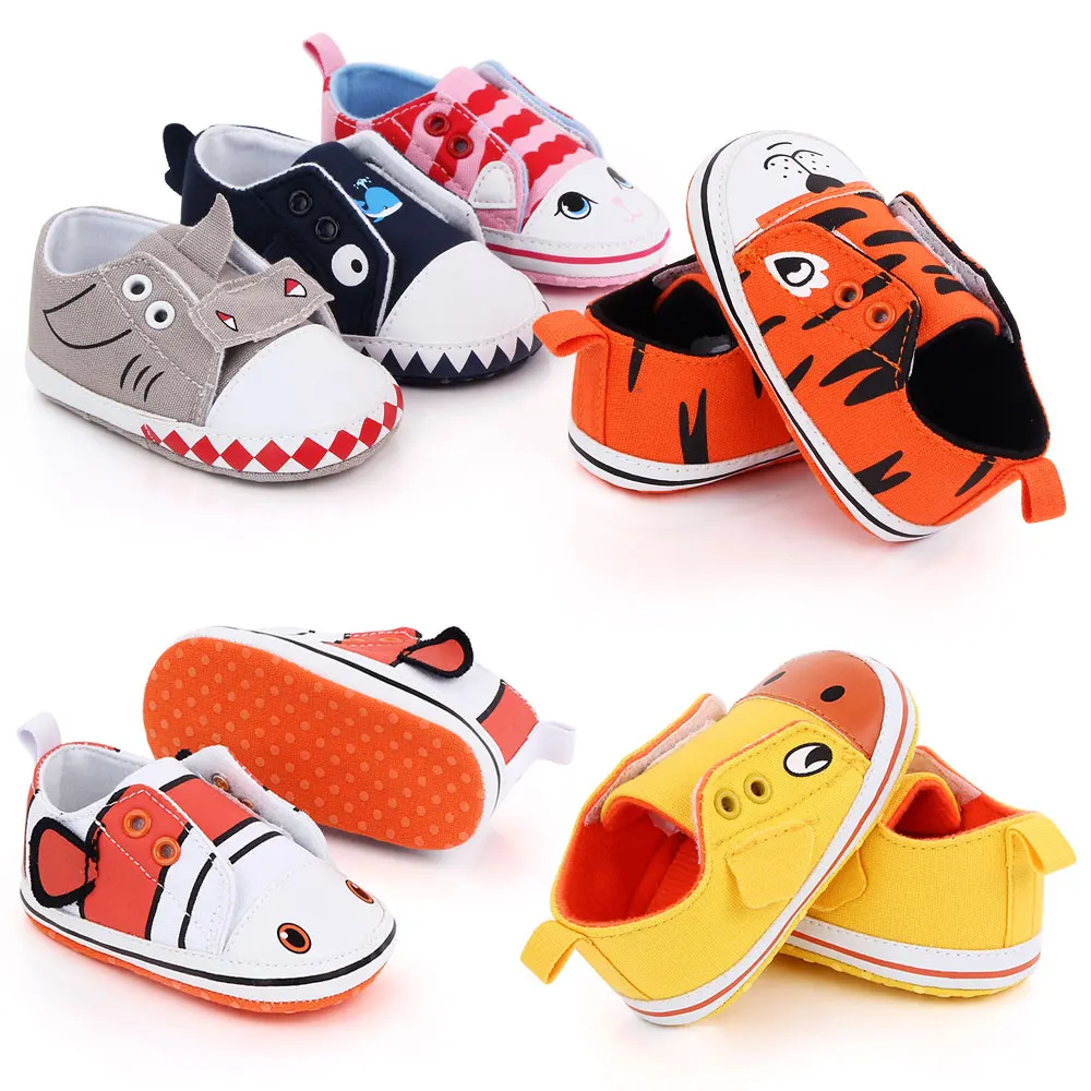 New 0-1 Year Old Cute Cartoon Animal Infants Soft Soles Non-slip Baby Casual Toddler Shoes supplier