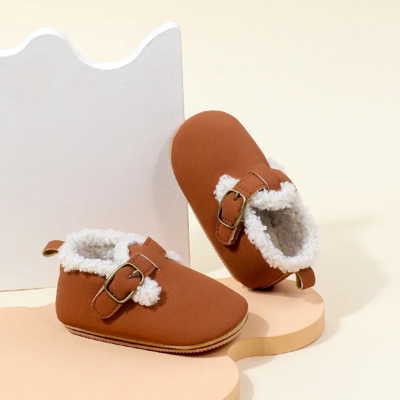 High Quality Unisex Winter Warm TPR Outsole Sneakers for Baby Toddlers Anti-Slippery Features EVA Insole Material for Boys Girls details
