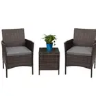 Table Chair Furniture Outdoor Garden Rattan 3 Pieces Beer Table Chair Sofa Sets Rattan Furniture