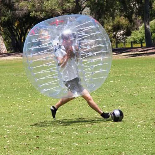 Human soccer bubble Clearance