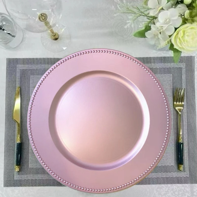 Wedding Dinner Plates Restaurant Western Dinner Plates Color Can Be Customized Metal Spray Paint Plastic Plate