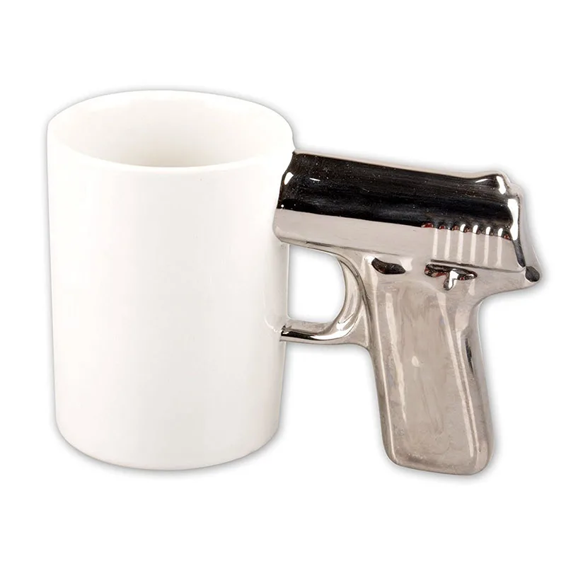 gun ceramic mug