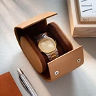 Luxury Single Travel Watch Case Roll Custom Leather Watch Box