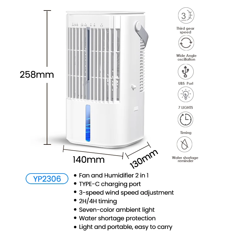 Portable Air Conditioner, 5, USB - detail 4