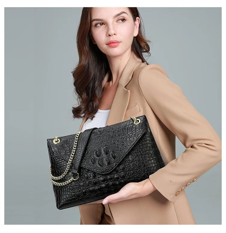 Custom Women Bags Alligator Handbags Shoulder Pu Leather Bag Handbag For Ladies Most Popular