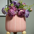 Concrete Flower Modern Concrete Plant Pot Indoor Decor Round Bowl Shape Cement Flower Pots Planter
