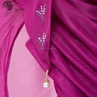 Scarf Diamond Pearl Pendant Scarf For Women Wholesale Hijab Muslim Summer Chiffon On The Shoulder Hijab Diamond