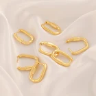 18k Earrings European American Style Copper 18K Diy Accessories Personality Contracted Earrings