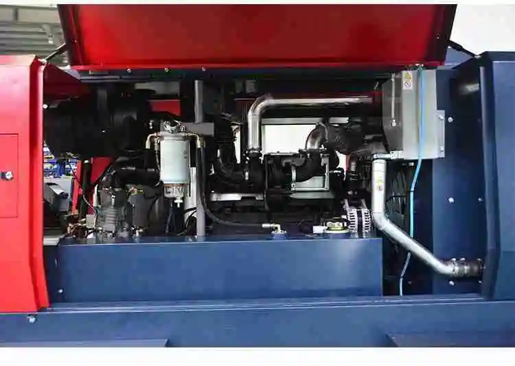 16bar 550cfm 157kw diesel screw air compressor HWH mobile screw compressor