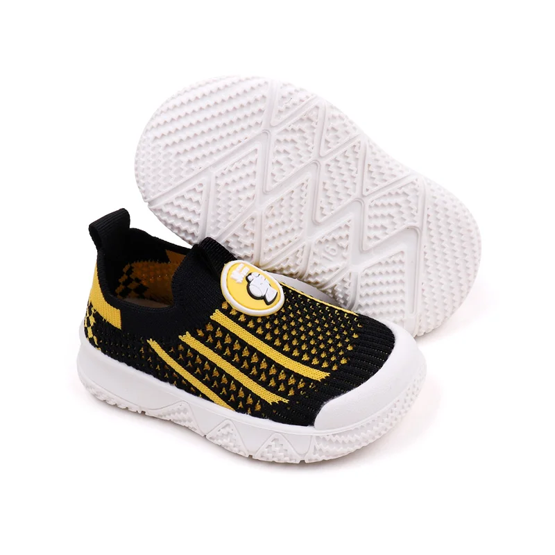 Mesh Breathable Color Matching Cartoon Baby Toddler Shoes for Girls and Boys supplier