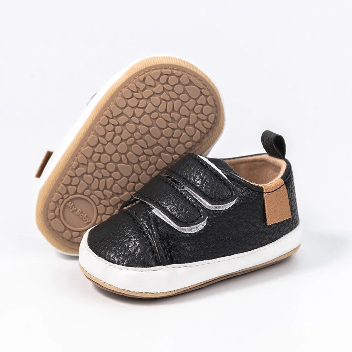High Quality Customization Walking Shoes Baby Sneakers Sport Breathable Organic PU Leather Baby Casual Shoes