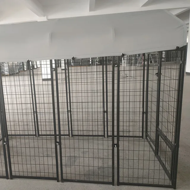 Cheap price large galvanized steel dog kennel dog cage Dog Run Kennel