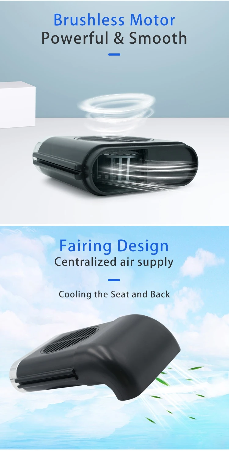 Usb Car Seat Fan, 5V, Plastic - detail 12