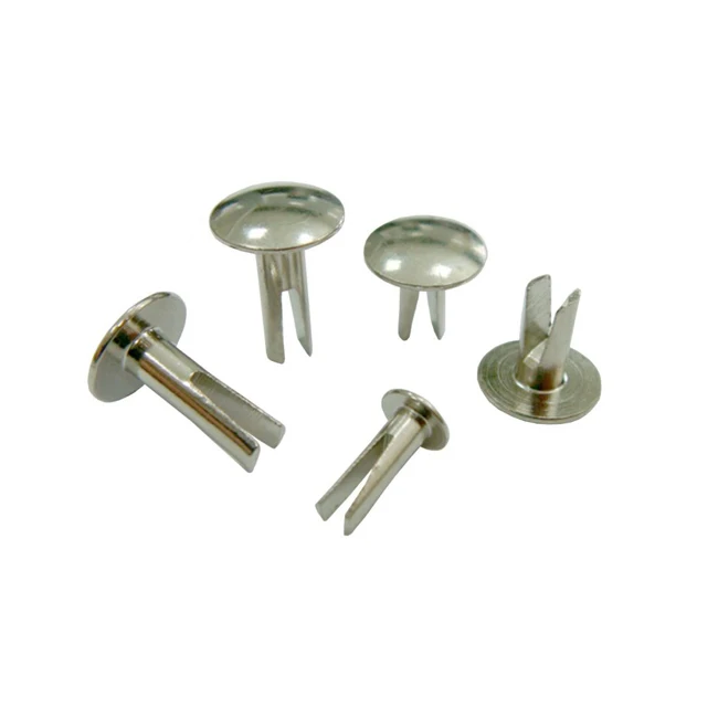 Stainless Steel Mushroom Head Brass Nickel Plate Bifurcated Rivet Steel