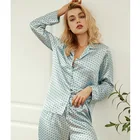 Pijamas Pyjamas Women Pajamas 2021 Yaoting Pijamas Printed Pyjamas Women Sleepwear Satin Silk Pajamas