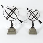 Round Table Decoration Beite 3D Round Iron Ball Table Top Decoration With The Arrow