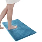 Bath Rug Microfib Bath Rug Deep Blue Bath Carpet Anti Slip PVC Microfiber Bath Rug