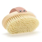 Massage Brush Abeis Amazon Hot Selling Massage Bath Shower Brush Super Soft 100% Boar Bristle Dry Body Brush