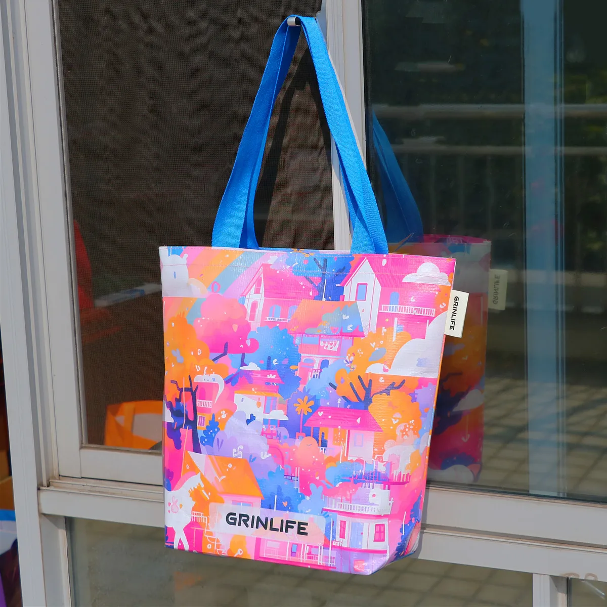 Custom lamination printed durable reusable pp woven tote bag exhibition supermarket waterproof shopping bag Custom lamination printed durable reusable pp woven tote bag exhibition supermarket waterproof shopping bag