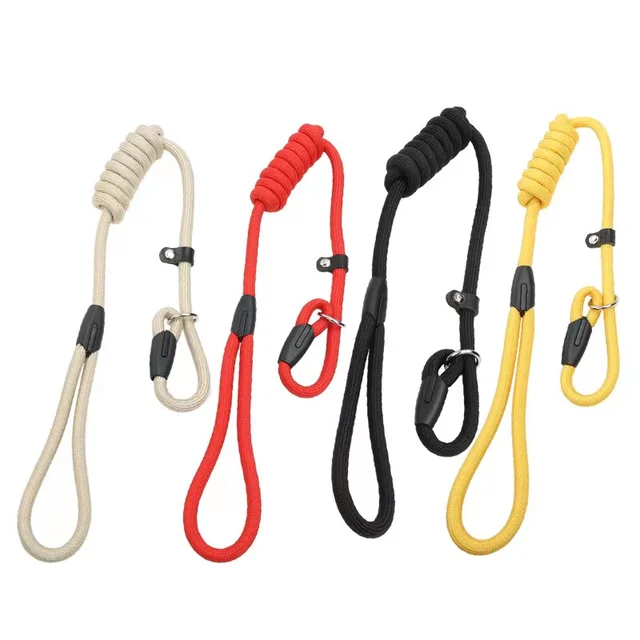 Nylon dog training P-rope all-in-one pet leash P-chain Leash for dog walking
