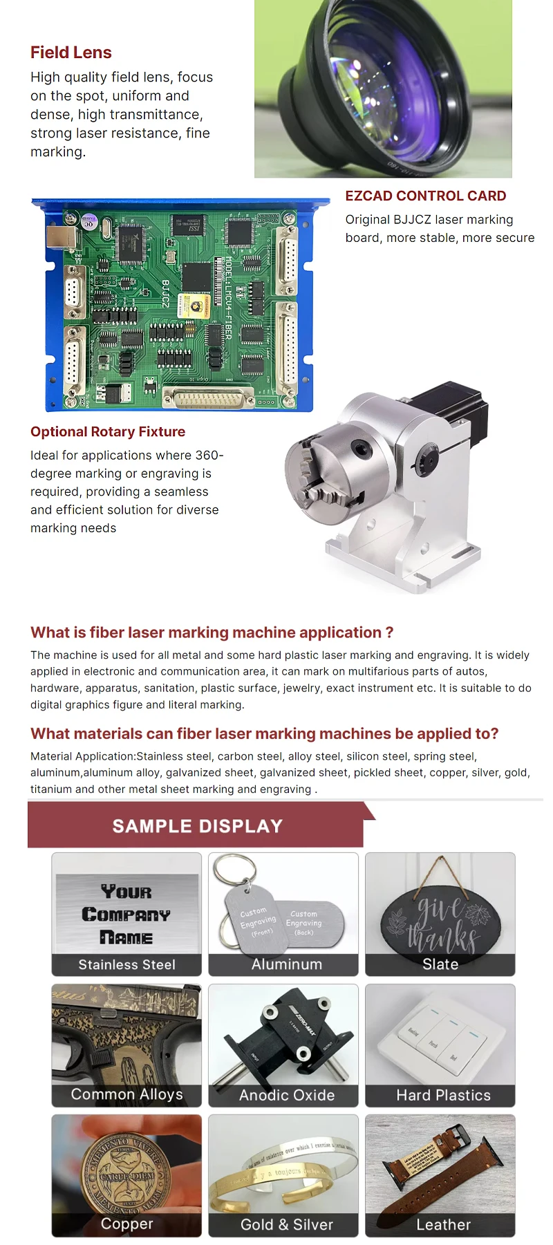 30W Raycus Fiber Laser Source New Enclosed Jewelry Laser Marking Machines for Small Business Supports DXF PLT BMP Graphics