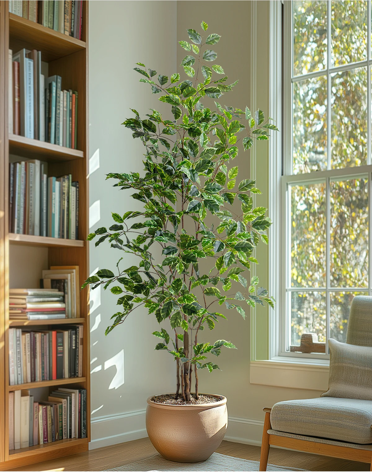 Banyan Tree Bonsai Artificial Grass Palm Greenery Decoration High Plastic Potted Indoor/Outdoor for Home Office for Birthday manufacture