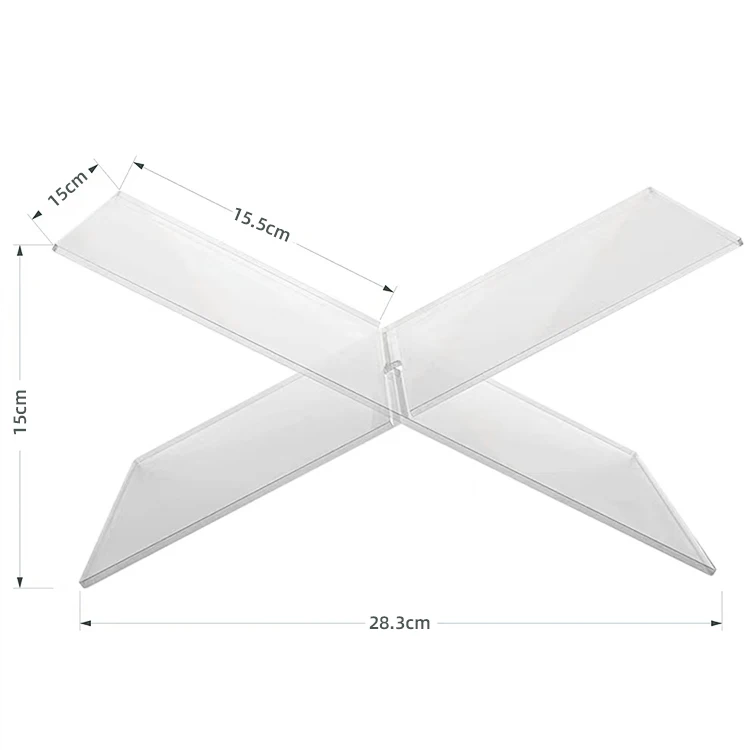 Wholesale Transparent Acrylic Book Display Stand Acrylic Bookcase