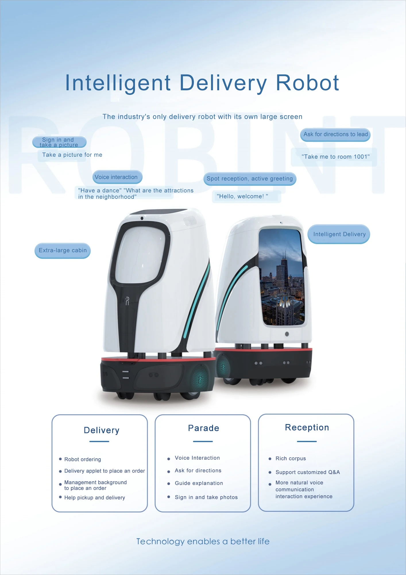 Custom Hotel Robot Unmanned Meal Delivery and Serving Intelligent Hotel ...