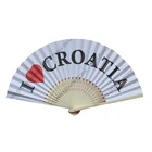 1 Side Print Durable Cheap Custom White Paper Hand Fans