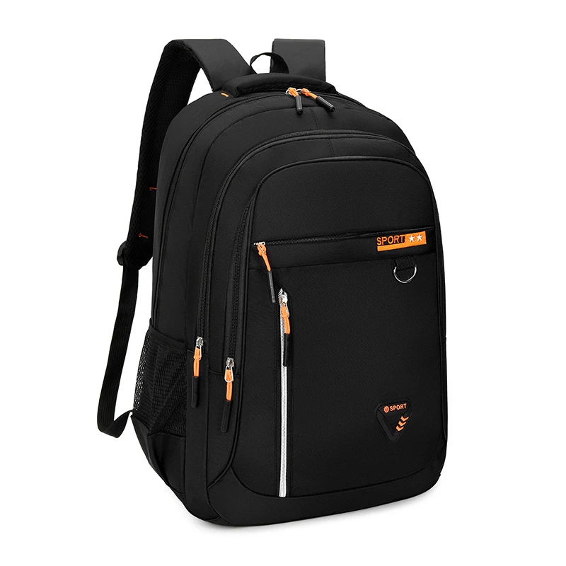 Wholesale Simple Fashion School Backpack Men Waterproof Oxford Travel Breathable Comfort College Student School Bags