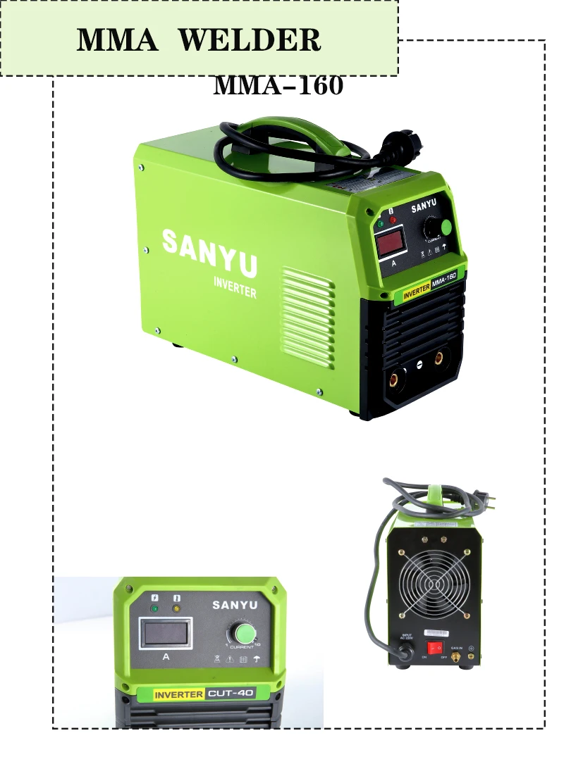 Sanyu Mma Welding Machine High Quality Digital Manual Arc Welder