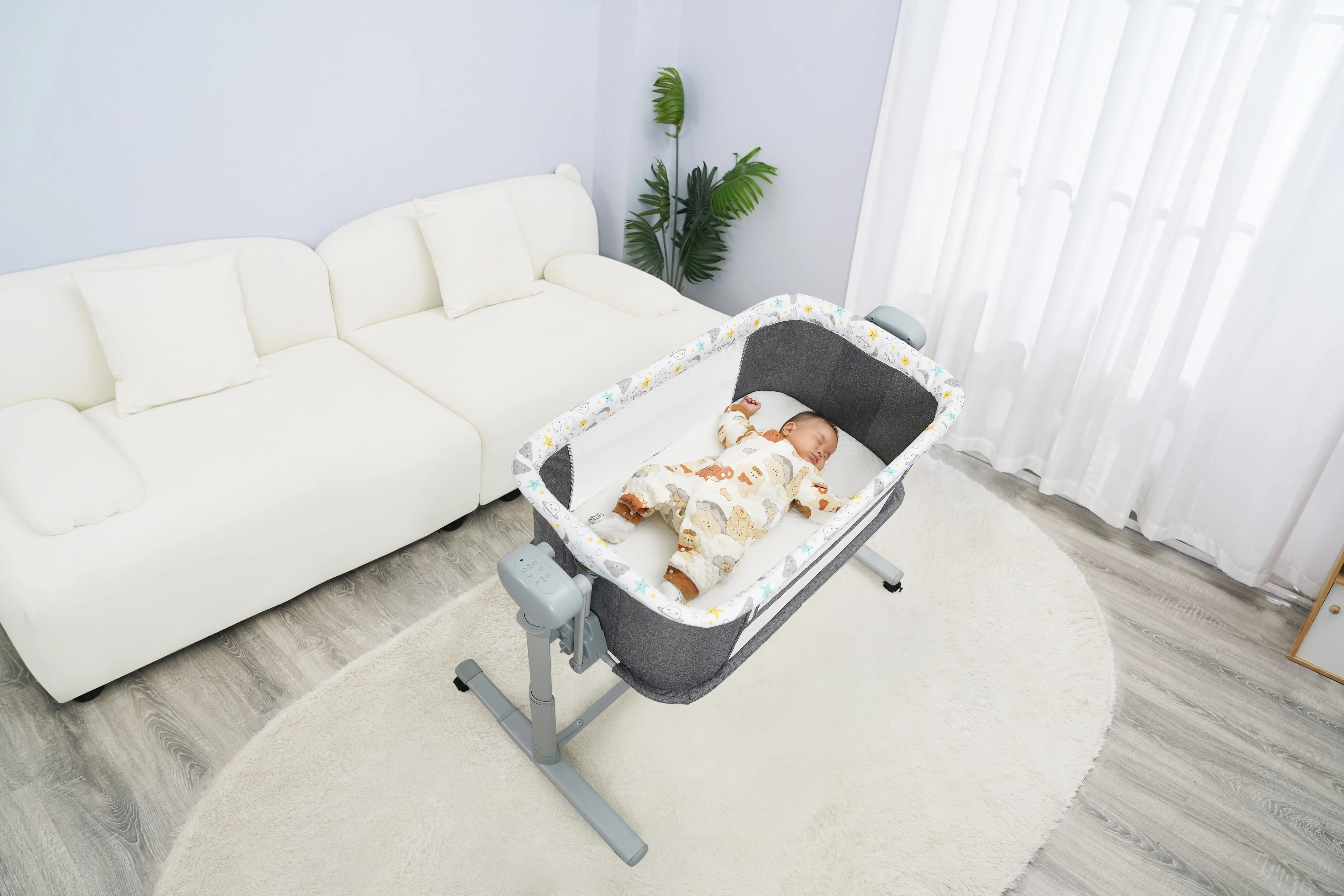 P780D Coolbaby Comfortable Smart Baby Bed Electric Baby Crib Swing for Infant supplier