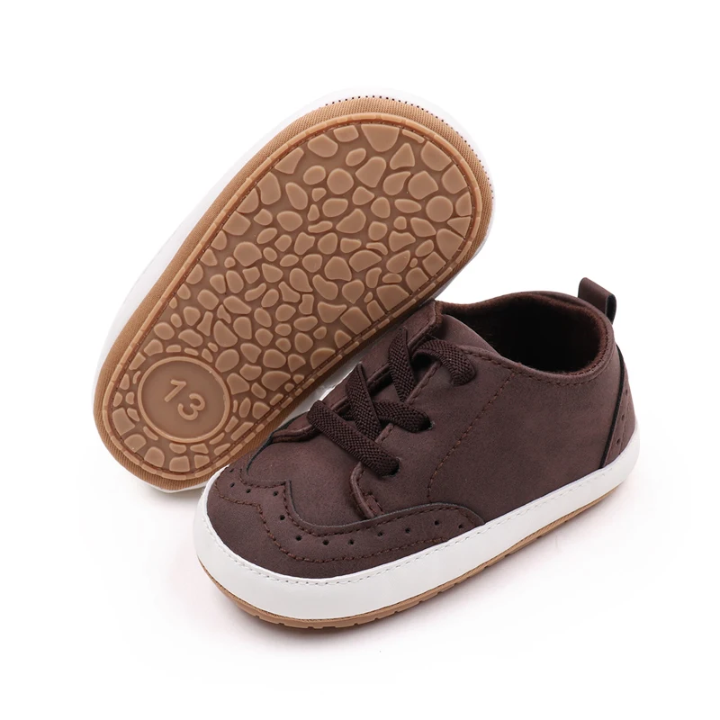 Ifants Elastic Solid Color Casual TPR Soft Rubber Soled Non-slip Baby Walking Toddler Shoes factory