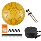 Drum AETOO Steel Tongue Drum 12 Inchs 13notes Handpan C Major Percussion Instrument Carry Bag
