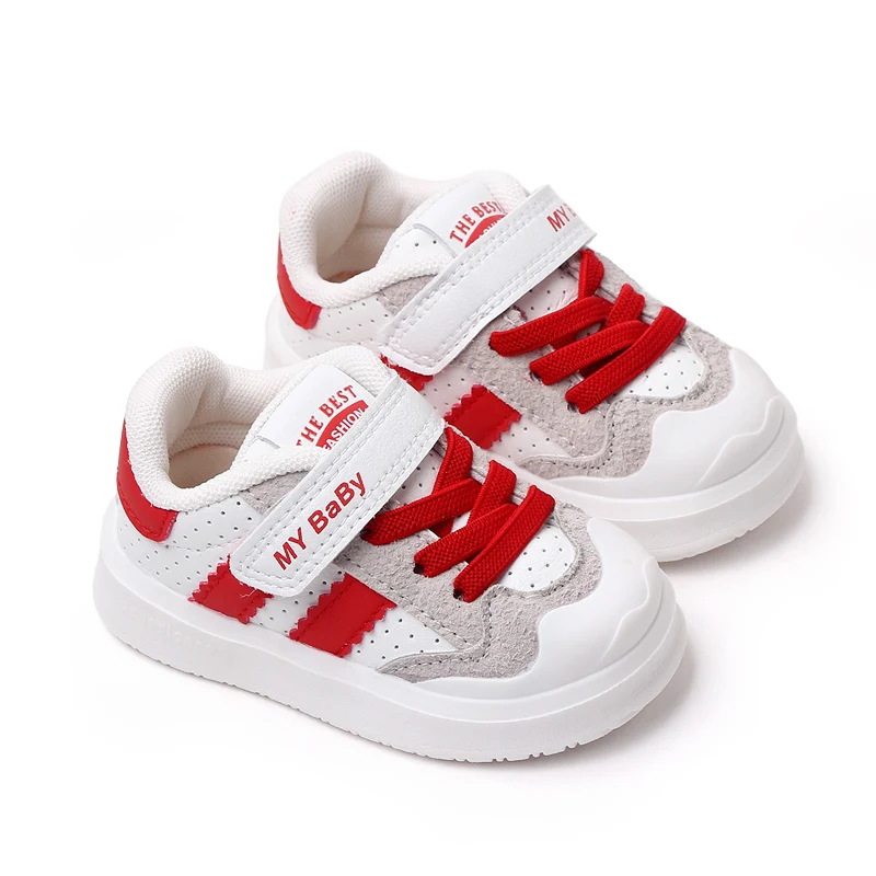 2023 Spring Autumn High Quality PU Leather Baby Toddler Kids Shoes Unisex Shoes details